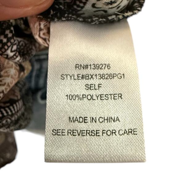 Black Rainn Boho Style Sleeveless Top Size 3X in Multi-color - Picture 10 of 11